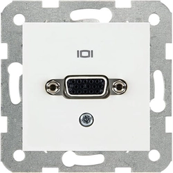 Conector VGA de paso Viko Panasonic Karre blanco