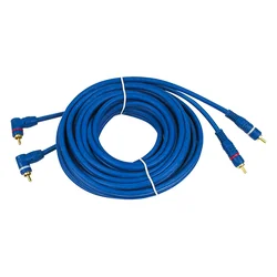 Conexão 2xRCA 6mm 5m ouro reto