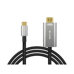 Conexión HDMI - USB-C 2m trenzado