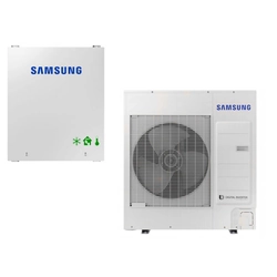 Conjunto bomba de calor Samsung 12kW + buffers, tanques, bombas, materiales