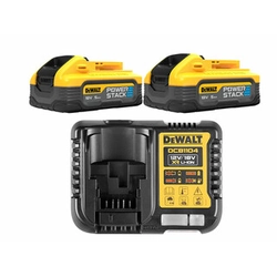 Conjunto de bateria e carregador DeWalt 18 V | 5 Ah