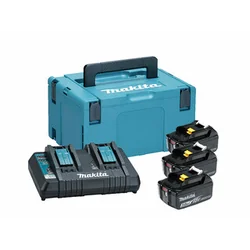 Conjunto de bateria e carregador Makita BL1830B+DC18RD 18 V | 3 Ah