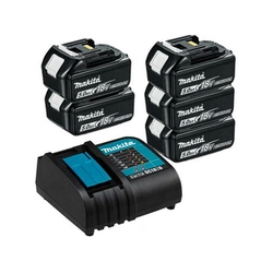 Conjunto de bateria e carregador Makita BL1850B + DC18RC 18 V | 5 Ah