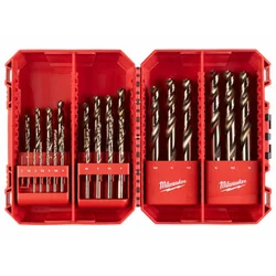 Conjunto de brocas de metal Milwaukee Red Cobalt hSS Co 25 peças