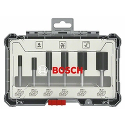 Conjunto de brocas de roteador Bosch 6 1/4 polegadas (1/4 5/16 3/8 1/2 5/8 3/4 polegadas)