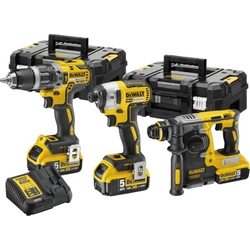 Conjunto de ferramentas elétricas Dewalt 9-elementowy (DCK368P3T-QW)