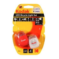 Conjunto de luzes de bicicleta Kodak 2 pcs.6lm.