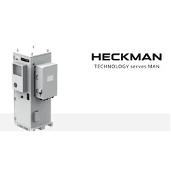 Conjunto Heckman ZHFP60100A 60kWh, armário hermético com bomba de calor, proteção contra incêndio
