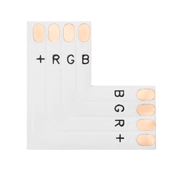 Connecteur pour bandes LED type "L" 10mm RGB 1 Art
