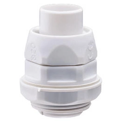 Connecting cable gland 40mm light gray plastic IP54 Gewiss