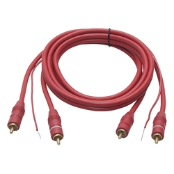 Connection 2xRCA 6mm 1,5m RED