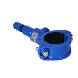 Connection drill NP.-1 DN 110/32 for PVC/PE pipes, wall up to 11 mm, gray cast iron GJL