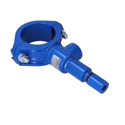 Connection drill NP.-1 DN 110/40 for PVC/PE pipes, wall up to 11 mm, gray cast iron GJL