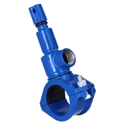 Connection drill NP.-1 DN 90/32 for PVC/PE pipes, wall up to 11 mm, gray cast iron GJL