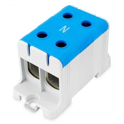 Connection terminal clamp 1 blue pole Cu-Al 4x150mm²​​​​​​​ mounting on DIN rail 35mm 290A (Al) 320A ( Cu)