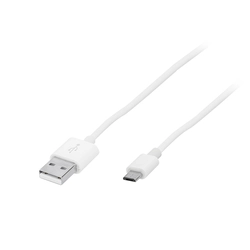 Connettore USB A - micro B 1,0m bianco HQ1