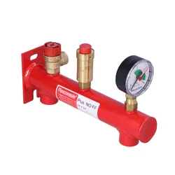 Consola de aquecimento centralFLEXCONSOLE PLUS, válvula 3 bar, manômetro 3/4" GW