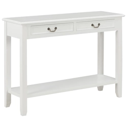 console de mesa, branco,110 x 35 x 80 cm, madeira