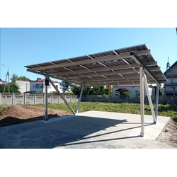 Construcción fotovoltaica CARPORT 6x4 impermeable