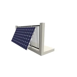 Constructie voor een balkonsysteem, fotovoltaïsche balkons