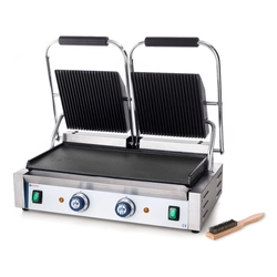 Contact grill double bottom smooth 48x23 | Hendi 263808