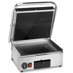 Contacto grill panini | tostadora de cerámica | ranurado arriba y abajo | 2 kW | 410x480x210 | RQ17012