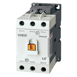 Contactor de putere 65A, 30 kW,3-polowy, cu bobină230VAC.contacte auxiliare 1a1b în standard.