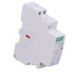 Contactor modular para carril, contactos 2NC, 25A, 24V corriente continua