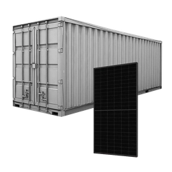 Container fotovoltaïsche panelen JASolar JAM72D40, 610W, monofaciaal, 36 pc pallet, 720 pc container