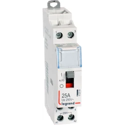 Contator modular Legrand 25A 2Z 0R 230V AC com controle manual - 412544