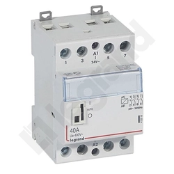 contator modular SM 340 40A 24V 4NO com o manipulador