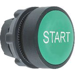 Controlador de botón verde Schneider Electric /START/ con retorno por resorte (ZB5AA333)