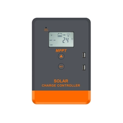 Controlador de carga solar PowMr MPPT 20A 12/24/V LCD+USB para todas as baterias