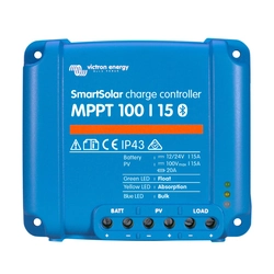 Controlador de carregamento solar Victron Energy SmartSolar MPPT 100/15 12V / 24V 15A
