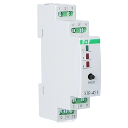 Controlador de persiana STR-421 dois botões,Un=230V CA,8A, 1 módulo