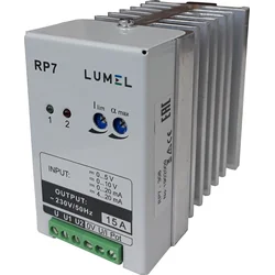 Controlador de potência Lumel RP7 208, 10 A, 1x230 V