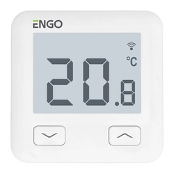 Controlador de temperatura inalámbrico ENGO E10W230WIFI 230V Internet blanco de empotrar semanal