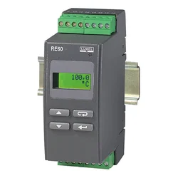 Controlador de temperatura Lumel RE60 011118, Pt100, -50...100°C, saída de relé, 1 relé de alarme, 1x230 V