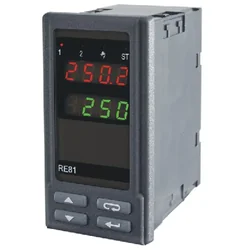Controlador de temperatura Lumel RE81 02200E0, Pt100, 0...250°C, saída de pulso 0/6 V, 1x230 V