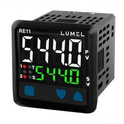 Controlador Lumel RE11, RTD, TC J, R, S, T, -328...3182°C, 1 salida de relé, SSR 12 V, 230 V