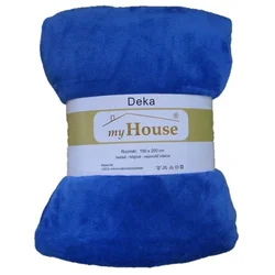 Coperta in microfibra 150 x 200 cm - BLU