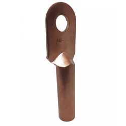 Copper electrical slipper With 35mm² tubular terminals hole diameter 10mm length 80mm