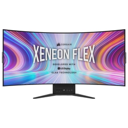 Corsair XENEON FLEX OLED monitors HDR10 AMD FreeSync bez mirgošanas NVIDIA G-SYNC