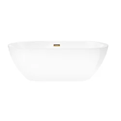 Corsan Reno freistehende Badewanne 160x74 cm Goldfinish E042LGL