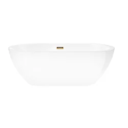 Corsan Reno fritstående badekar 160x74 cm guldfinish E042LGL