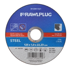 Corundum grinding wheel for cutting steel Rawlplug RT-CDM-125/1 125 mm