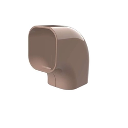 Coude pour canal de conditionnement d'air Tecnosystemi, rigide vertical Brown-Line CP72-EXC marron