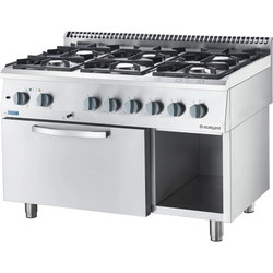 Cozinha Eco Gás Com Forno 6-Pal 25.5+6.5 kW Gás Natural Stalgast 9714310