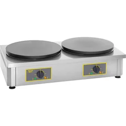 Crêpière émaillée électrique professionnelle Double Ø40 2x 3600w Roller Grill