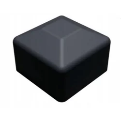 Črna kapica za profil 40x40